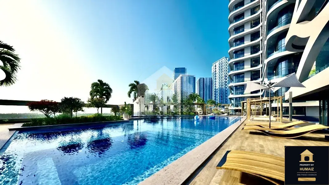 3-Bedroom Luxury Apartment (Corner, 5 Bath, Suite 8) at HMR Waterfront For Sale in DHA Phase 8 Karachi — Property by Humaiz Architectural Asset