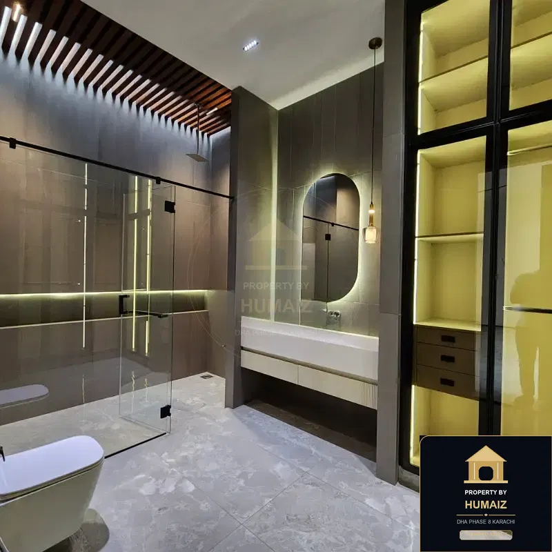 1,000 Sq. Yd. 6-Bedroom Luxury Villa (Private Pool, 6 Bath, Residence 1) in Zone B For Sale in DHA Phase 8 Karachi — Photograph 12