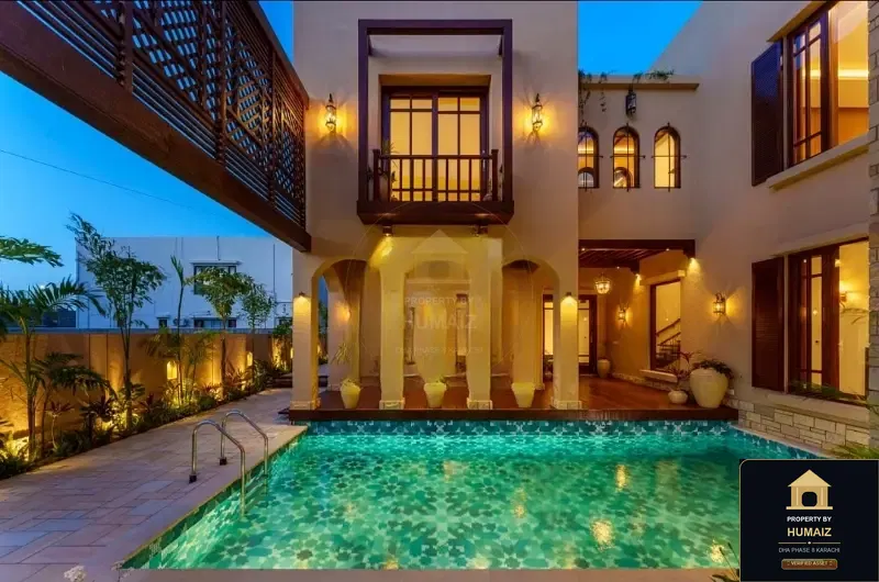1,000 Sq. Yd. 6-Bedroom Luxury Villa (West Open, 7 Bath, Residence 4) on Zulfiqar Commercial For Sale in DHA Phase 8 Karachi — Property by Humaiz Architectural Asset