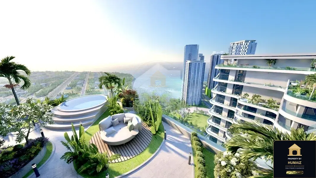 2-Bedroom Luxury Apartment (Private Pool, 3 Bath, Suite 9) at HMR Waterfront For Sale in DHA Phase 8 Karachi — Photograph 3