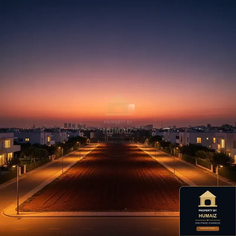 500 Sq. Yd. Residential Plot (Corner, Parcel 4) on Khayaban-e-Faisal For Sale in DHA Phase 8 Karachi — Property by Humaiz Architectural Asset