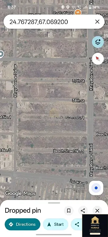 2,000 Sq. Yd. Residential Plot (Parcel 5) in Khayaban-e-Faisal For Sale in DHA Phase 8 Karachi — Property by Humaiz Architectural Asset