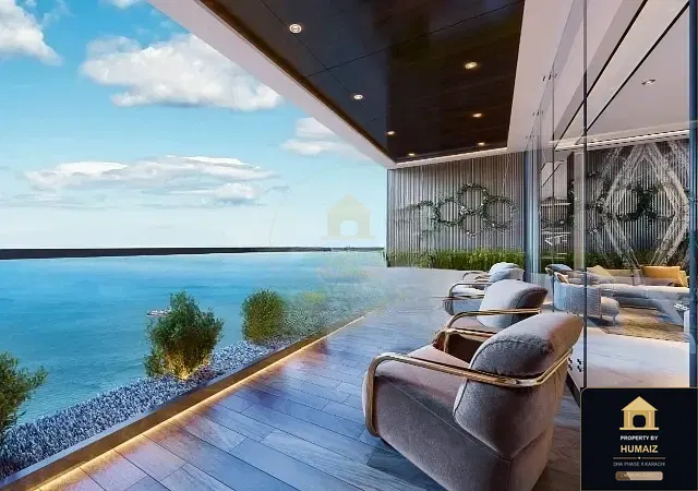 1-Bed Luxury Penthouse (Sea Facing, 1 Bath, Suite 8) at HMR Waterfront For Sale in DHA Phase 8 Karachi — Photograph 5