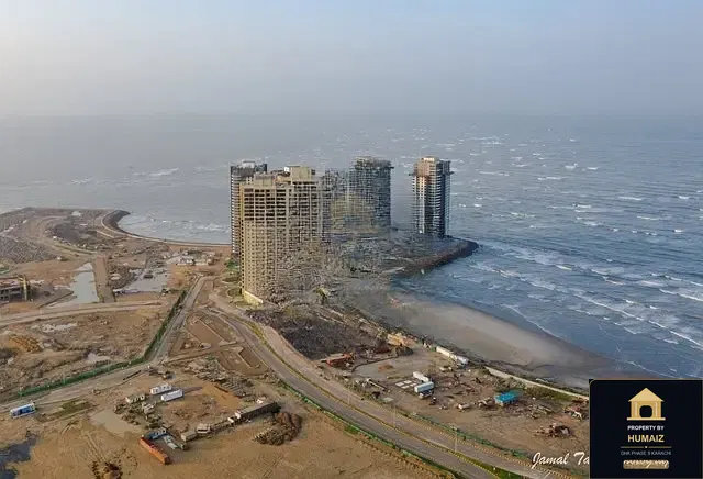 1-Bedroom Luxury Apartment (Sea Facing, 1 Bath, Suite 91) at HMR Waterfront For Sale in DHA Phase 8 Karachi — Property by Humaiz Architectural Asset