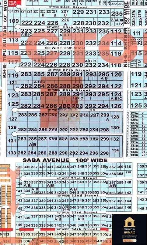 1,000 Sq. Yd. Residential Plot (Parcel 9) in Khayaban-e-Tipu Sultan For Sale in DHA Phase 8 Karachi — Photograph 3