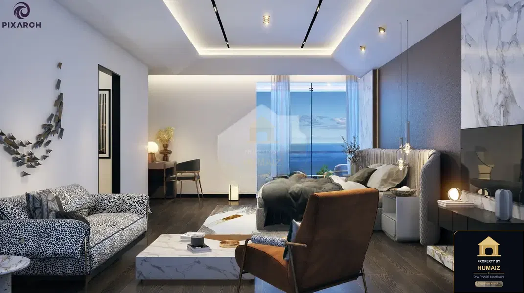 3-Bedroom Luxury Apartment (Sea Facing, 5 Bath, Suite 32) at HMR Waterfront For Sale in DHA Phase 8 Karachi — Photograph 13