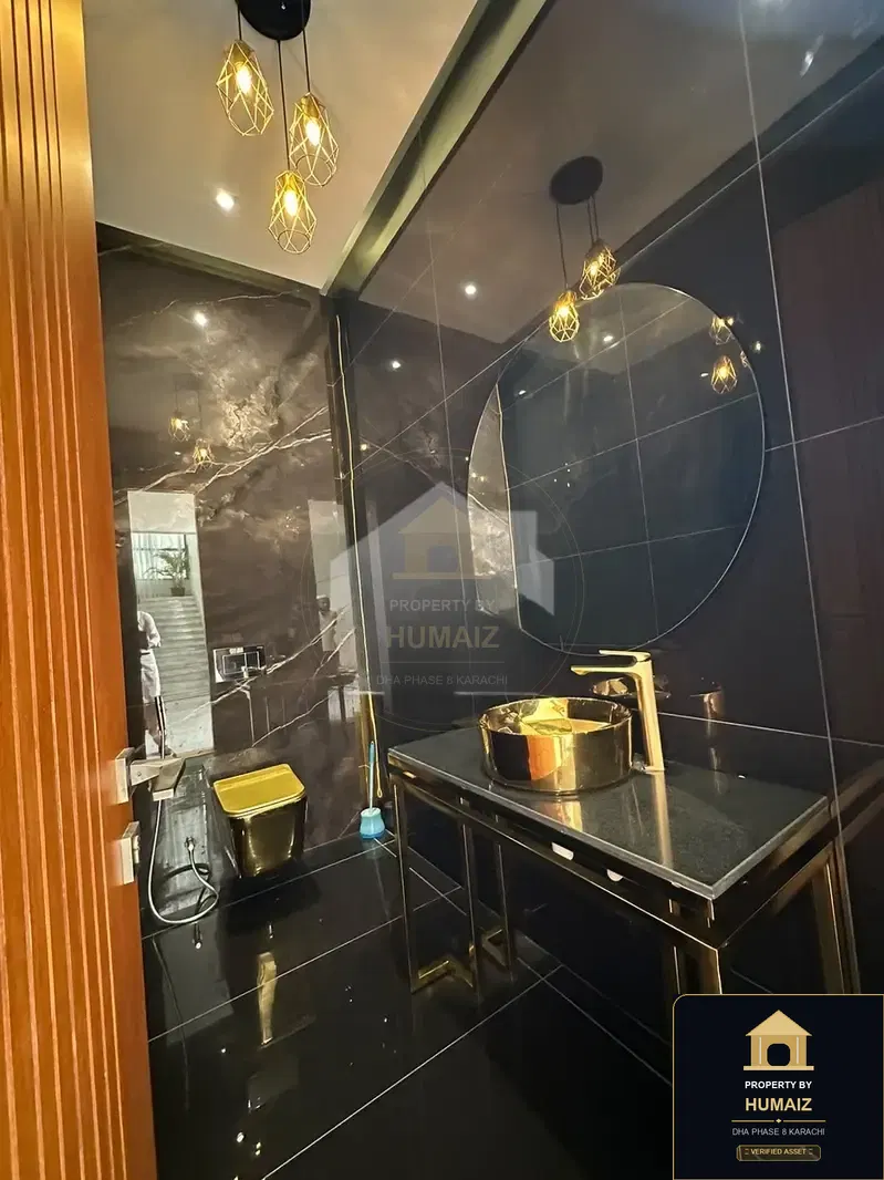 1,000 Sq. Yd. 5-Bedroom Luxury Villa (West Open, 6 Bath, Residence 1) in Zone A For Sale in DHA Phase 8 Karachi — Photograph 8