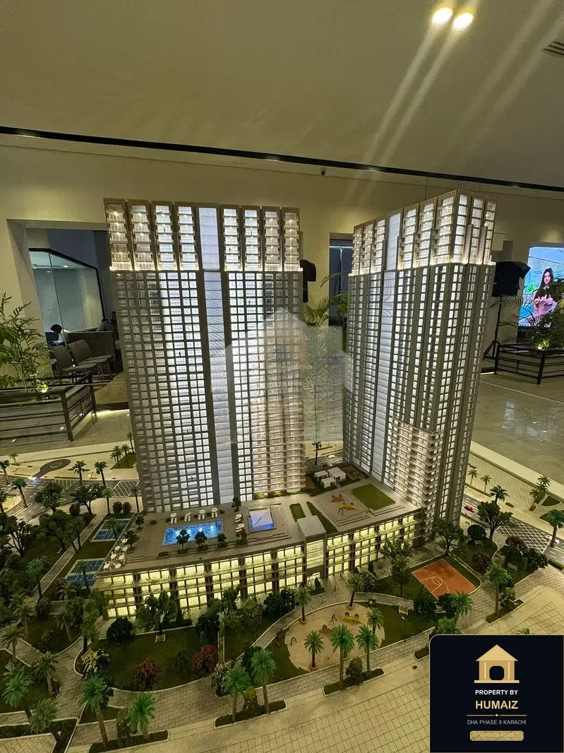 3-Bedroom Luxury Apartment (Sea Facing, 4 Bath, Suite 2) at Park Edge For Sale in DHA Phase 8 Karachi — Property by Humaiz Architectural Asset