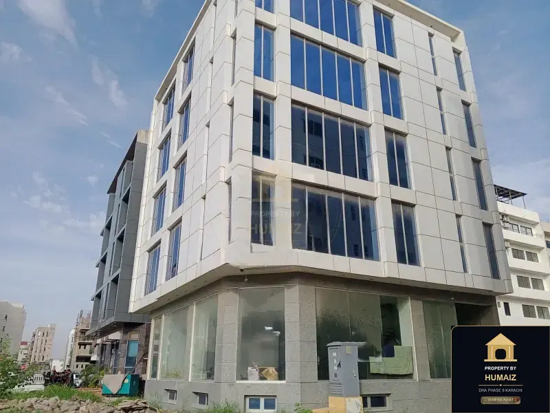 200 Sq. Yd. Commercial Building (Corner, 7 Bath, Unit 7) on Al-Murtaza Commercial For Rent in DHA Phase 8 Karachi — Property by Humaiz Architectural Asset