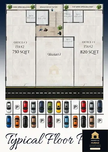 68 Sq. Yd. Corporate Office Space (Basement, 1 Bath, Unit 1) on Zulfiqar Commercial For Sale in DHA Phase 8 Karachi — Photograph 5