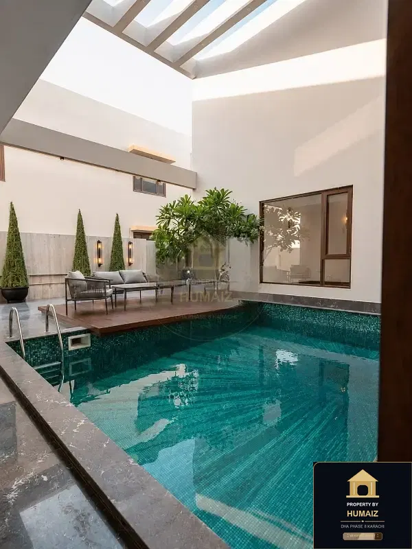 1,000 Sq. Yd. 6-Bedroom Luxury Villa (Private Pool, 6 Bath, Residence 16) in Zone A For Sale in DHA Phase 8 Karachi — Photograph 8