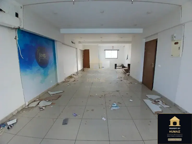 113 Sq. Yd. Corporate Office Space (Corner, 1 Bath, Unit 2) on Zulfiqar Commercial For Rent in DHA Phase 8 Karachi — Property by Humaiz Architectural Asset