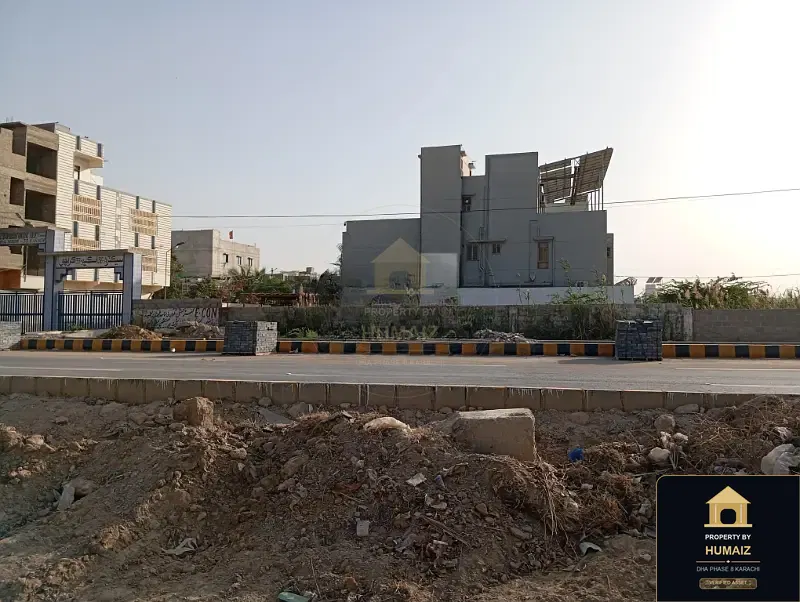 100 Sq. Yd. Commercial Plot (Parcel 6) on Peninsula Commercial For Sale in DHA Phase 8 Karachi — Property by Humaiz Architectural Asset