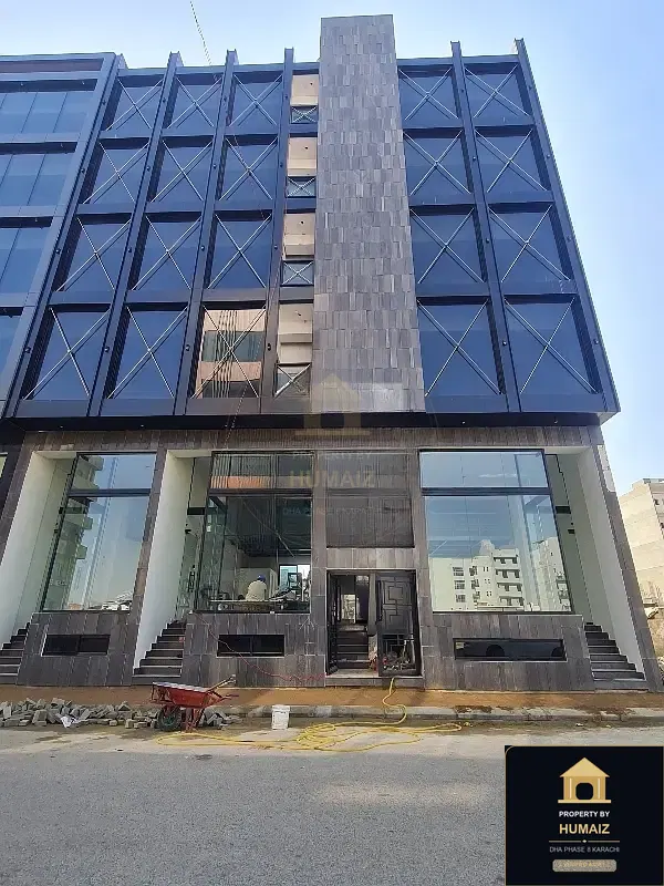 100 Sq. Yd. Corporate Office Space (Brand New, Unit 3) on Zulfiqar Commercial For Rent in DHA Phase 8 Karachi — Property by Humaiz Architectural Asset