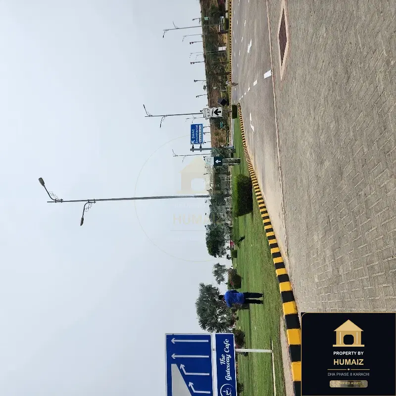 1,000 Sq. Yd. Commercial Plot in Zone A For Sale in DHA Phase 8 Karachi — Property by Humaiz Architectural Asset