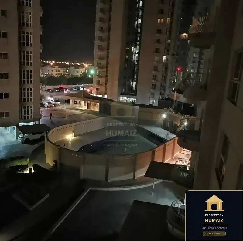 3-Bedroom Luxury Apartment (Private Pool, 4 Bath, Suite 8) at Creek Vistas For Rent in DHA Phase 8 Karachi — Property by Humaiz Architectural Asset