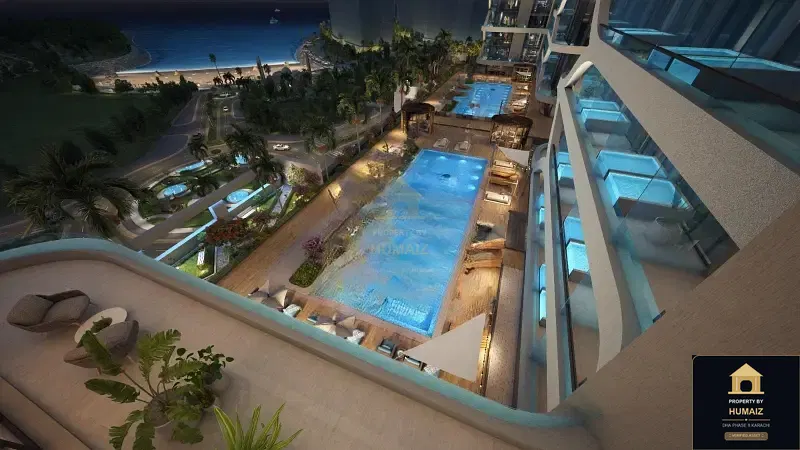 1-Bedroom Luxury Apartment (Sea Facing, 2 Bath, Suite 22) at HMR Waterfront For Sale in DHA Phase 8 Karachi — Photograph 25