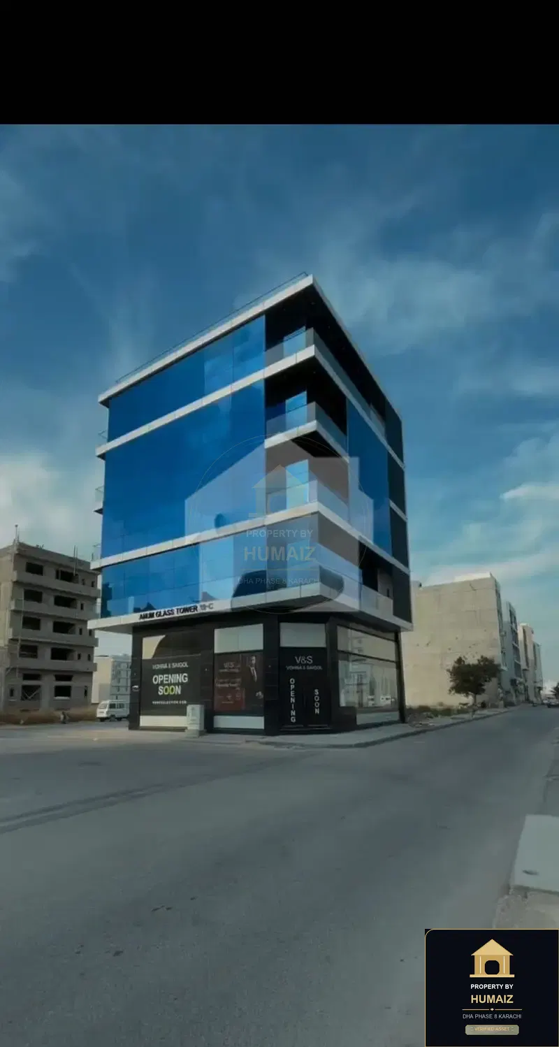 200 Sq. Yd. Commercial Building (Corner, Unit 4) on Zulfiqar Commercial For Sale in DHA Phase 8 Karachi — Property by Humaiz Architectural Asset