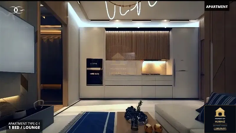 1-Bedroom Luxury Apartment (1 Bath, Suite 71) at HMR Waterfront For Sale in DHA Phase 8 Karachi — Photograph 13