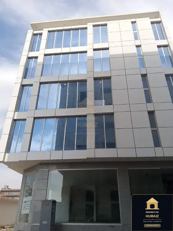 200 Sq. Yd. Commercial Building (Corner, 5 Bath, Unit 1) in DHA Phase 8 For Rent in DHA Phase 8 Karachi — Property by Humaiz Architectural Asset