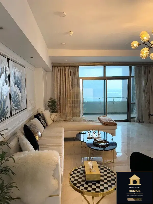 2-Bedroom Luxury Apartment (Sea Facing, 3 Bath, Suite 10) at Pearl Towers For Rent in DHA Phase 8 Karachi — Photograph 3