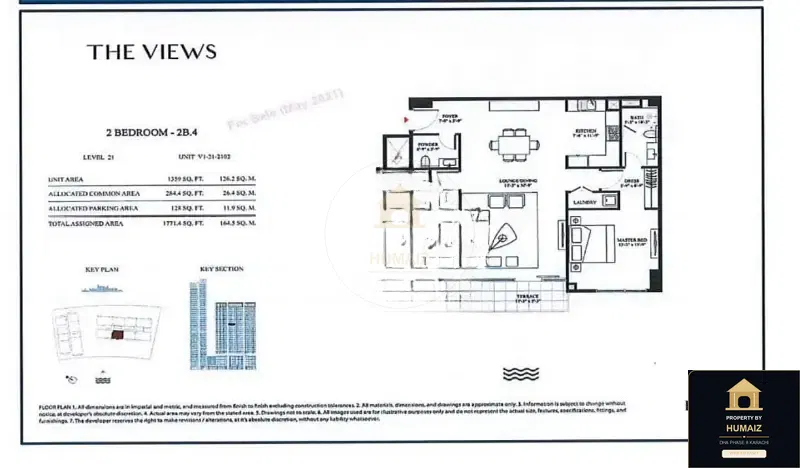 2-Bedroom Luxury Apartment (Sea Facing, 3 Bath, Suite 6) at The Views For Sale in DHA Phase 8 Karachi — Photograph 3