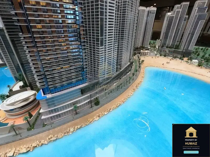 1-Bedroom Luxury Apartment (Private Pool, 2 Bath, Suite 55) at HMR Waterfront For Sale in DHA Phase 8 Karachi — Photograph 9