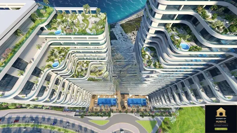 1-Bedroom Luxury Apartment (1 Bath, Suite 61) at HMR Waterfront For Sale in DHA Phase 8 Karachi — Photograph 8