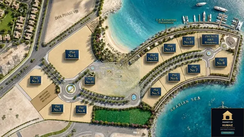 1-Bedroom Luxury Apartment (Sea Facing, 2 Bath, Suite 42) at HMR Waterfront For Sale in DHA Phase 8 Karachi — Photograph 6