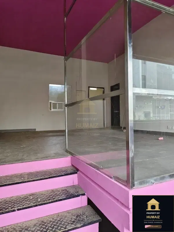 92 Sq. Yd. Commercial Retail Shop (Basement, Unit 2) on Zulfiqar Commercial For Rent in DHA Phase 8 Karachi — Property by Humaiz Architectural Asset