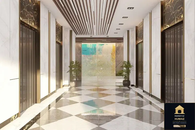 1-Bedroom Luxury Apartment (Private Pool, 1 Bath, Suite 14) at Tower A For Sale in DHA Phase 8 Karachi — Photograph 14
