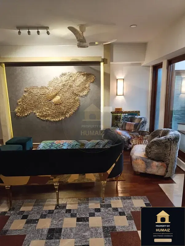 500 Sq. Yd. 6-Bedroom Luxury Villa (Basement, 6 Bath, Residence 5) in Zone A For Sale in DHA Phase 8 Karachi — Property by Humaiz Architectural Asset