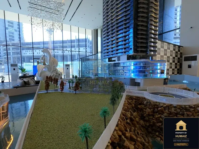 3-Bedroom Luxury Apartment (Corner, 3 Bath, Suite 4) at HMR Waterfront For Sale in DHA Phase 8 Karachi — Photograph 3