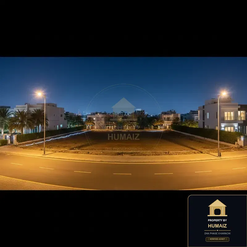 500 Sq. Yd. Residential Plot (Parcel 13) in Zone D For Sale in DHA Phase 8 Karachi — Property by Humaiz Architectural Asset
