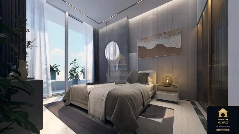 1-Bedroom Luxury Apartment (Sea Facing, 2 Bath, Suite 52) at HMR Waterfront For Sale in DHA Phase 8 Karachi — Photograph 11
