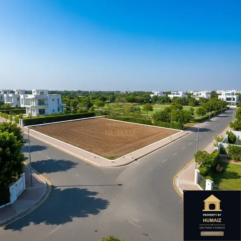1,000 Sq. Yd. Residential Plot (Parcel 11) on Khayaban-e-Tipu Sultan For Sale in DHA Phase 8 Karachi — Property by Humaiz Architectural Asset