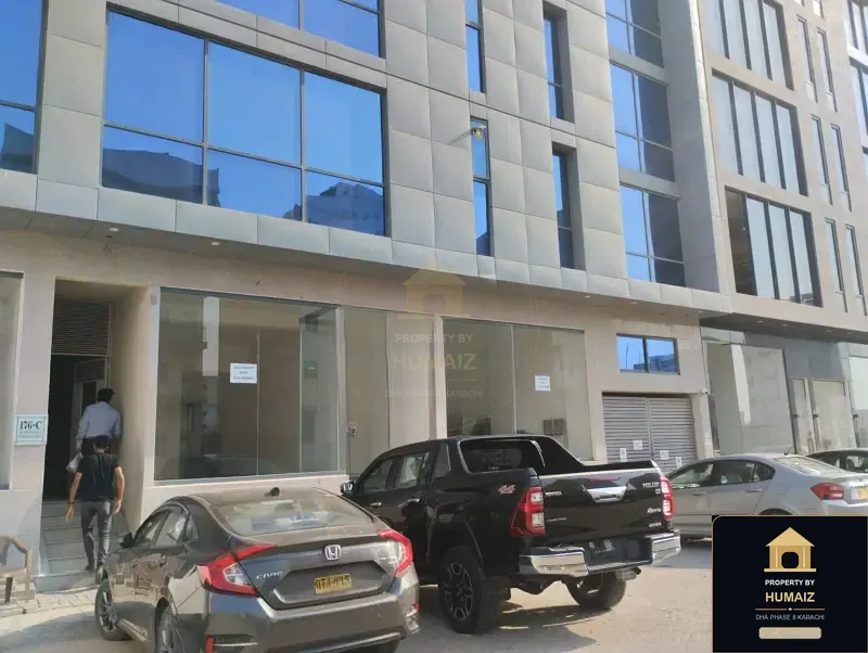 100 Sq. Yd. Commercial Retail Shop (Basement, 1 Bath, Unit 1) on Al-Murtaza Commercial For Sale in DHA Phase 8 Karachi — Property by Humaiz Architectural Asset