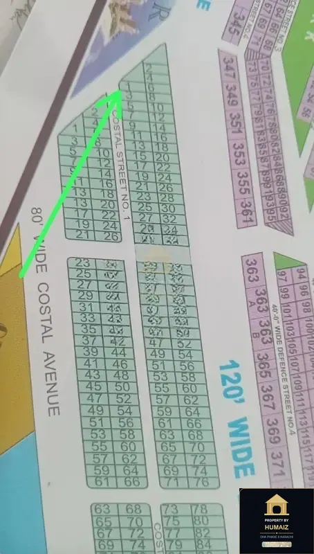 500 Sq. Yd. Residential Plot (Corner, Parcel 33) in DHA Phase 8 For Sale in DHA Phase 8 Karachi — Property by Humaiz Architectural Asset