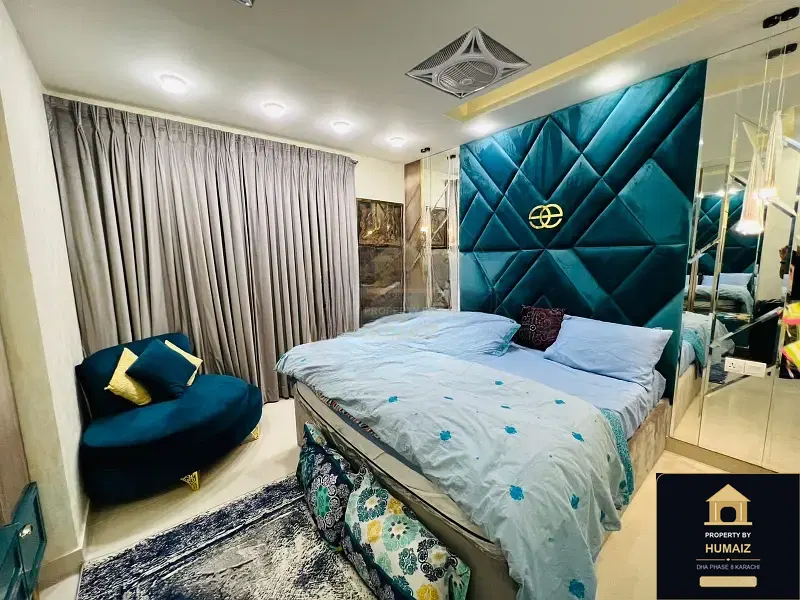 2-Bedroom Luxury Apartment (Private Pool, 3 Bath, Suite 8) at Reef Towers For Sale in DHA Phase 8 Karachi — Photograph 18