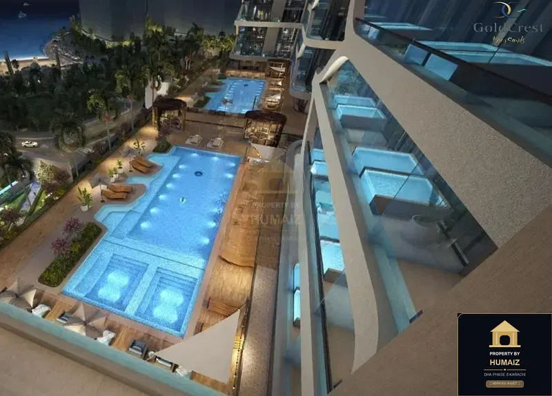 1-Bedroom Luxury Apartment (Private Pool, 2 Bath, Suite 4) in DHA Phase 8 For Sale in DHA Phase 8 Karachi — Property by Humaiz Architectural Asset