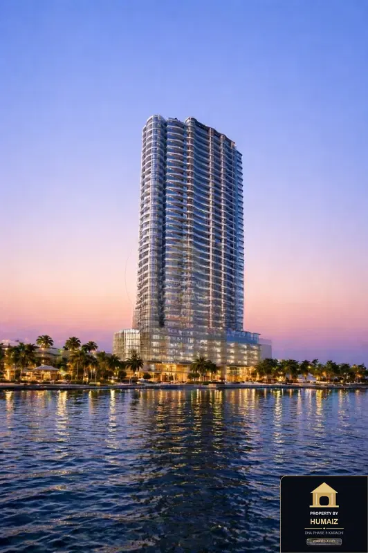 1-Bedroom Luxury Apartment (Sea Facing, 2 Bath, Suite 103) at HMR Waterfront For Sale in DHA Phase 8 Karachi — Photograph 3