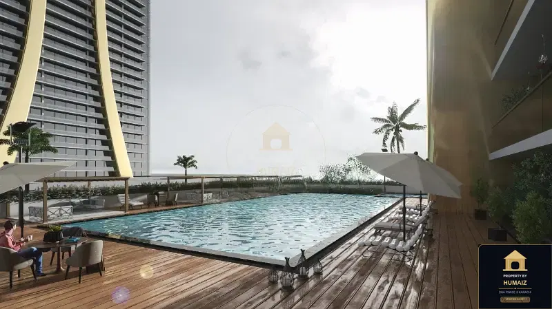 1-Bedroom Luxury Apartment (Sea Facing, 2 Bath, Suite 22) at HMR Waterfront For Sale in DHA Phase 8 Karachi — Photograph 16