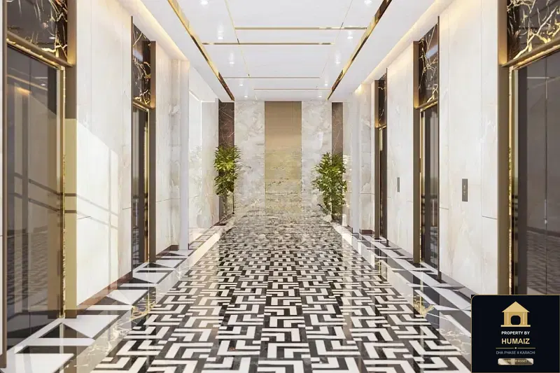 1-Bedroom Luxury Apartment (Private Pool, 1 Bath, Suite 13) at Tower A For Sale in DHA Phase 8 Karachi — Photograph 9