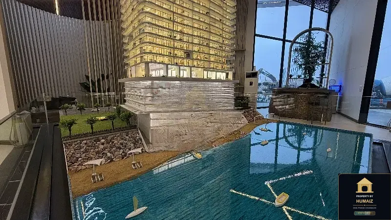 1-Bedroom Luxury Apartment (Sea Facing, 2 Bath, Suite 68) at HMR Waterfront For Sale in DHA Phase 8 Karachi — Photograph 16
