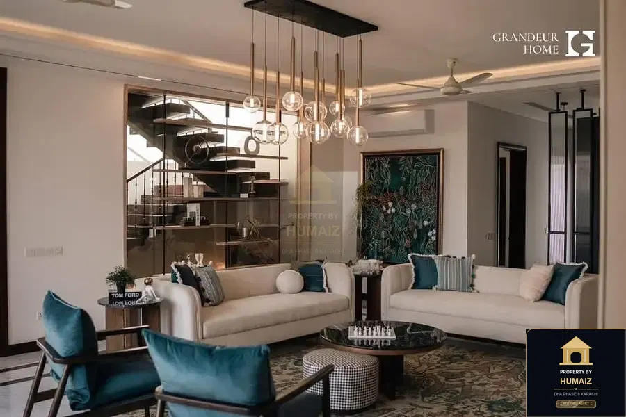 1,000 Sq. Yd. 6-Bedroom Luxury Villa in Zone E For Sale in DHA Phase 8 Karachi — Property by Humaiz Architectural Asset