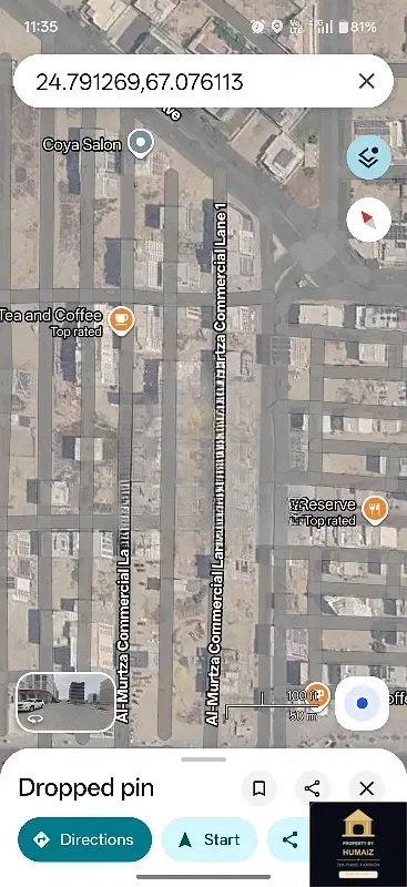 200 Sq. Yd. Commercial Plot (Corner, Parcel 26) on Al-Murtaza Commercial For Sale in DHA Phase 8 Karachi — Property by Humaiz Architectural Asset