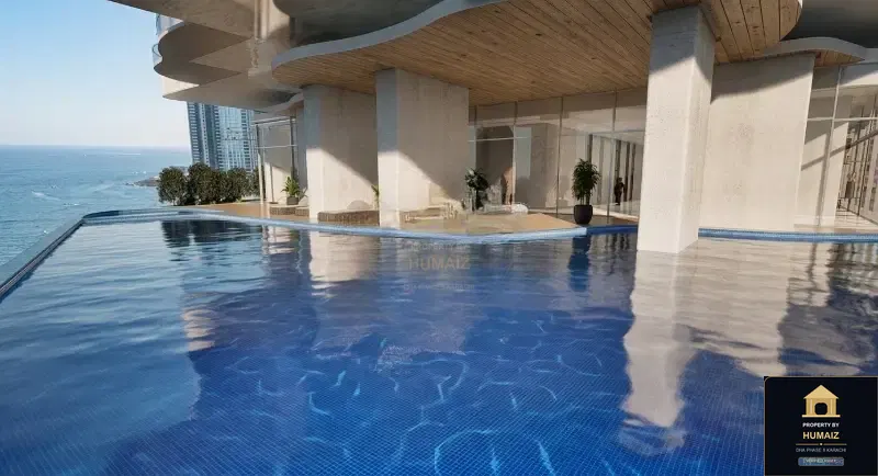 1-Bedroom Luxury Apartment (Sea Facing, 2 Bath, Suite 103) at HMR Waterfront For Sale in DHA Phase 8 Karachi — Photograph 11