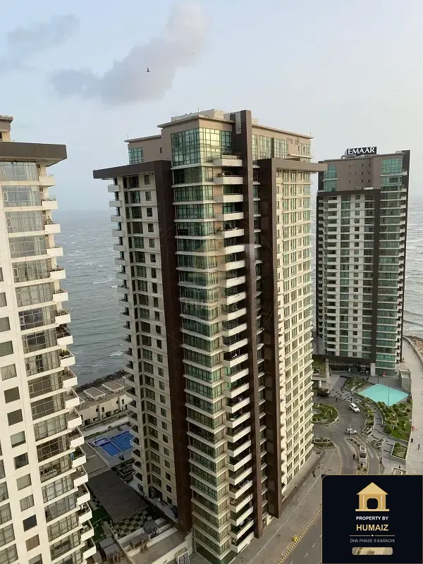 3-Bedroom Luxury Apartment (Sea Facing, 3 Bath, Suite 3) at Pearl Towers For Sale in DHA Phase 8 Karachi — Property by Humaiz Architectural Asset