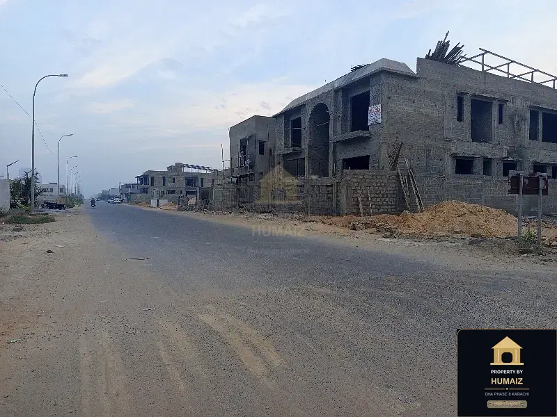 500 Sq. Yd. Residential Plot (West Open, Parcel 10) in Khayaban-e-Shujaat For Sale in DHA Phase 8 Karachi — Property by Humaiz Architectural Asset