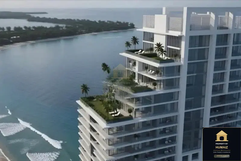 2-Bedroom Luxury Apartment (Sea Facing, 2 Bath, Suite 105) at HMR Waterfront For Sale in DHA Phase 8 Karachi — Property by Humaiz Architectural Asset